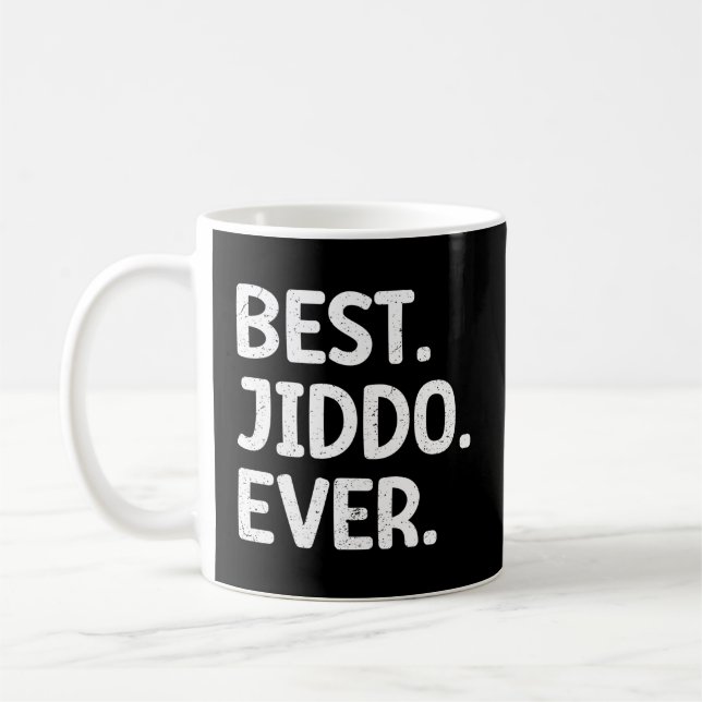 Der beste Jiddo je Jiddo Arab Grandpa Arabic Vater Kaffeetasse (Links)