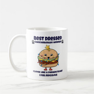 Der beste Käseburger-Gewinner fühlt sich albern Kaffeetasse