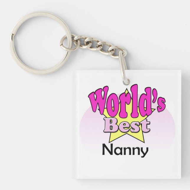 Der beste Kindermädchen der Welt Schlüsselanhänger (Vorderseite)