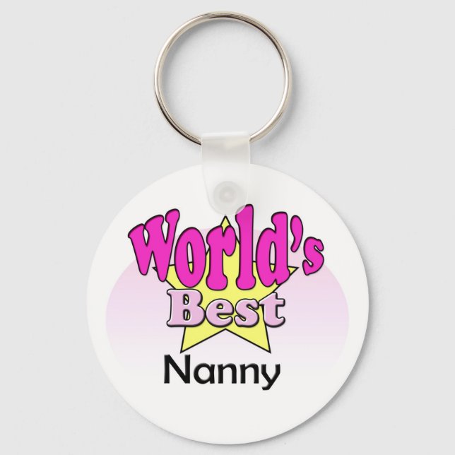 Der beste Kindermädchen der Welt Schlüsselanhänger (Vorderseite)