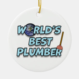 Der beste Klempner der Welt Keramik Ornament