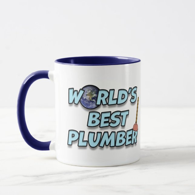 Der beste Klempner der Welt Tasse (Links)