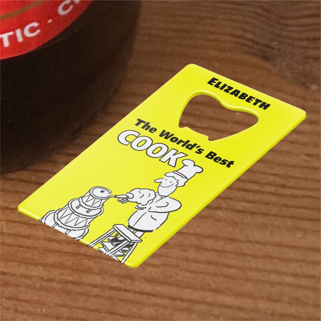 Der beste Koch der Welt Geldkarten Flaschenöffner (Von Creator hochgeladen)