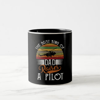 Der beste König des Vaters hebt ein Pilotprogramm Zweifarbige Tasse