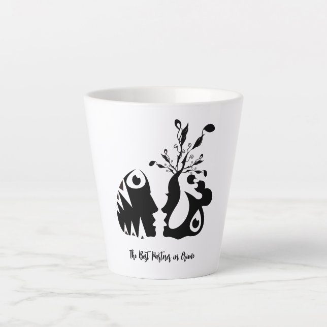der beste Kriminalitätspartner Milchtasse (Vorderseite)