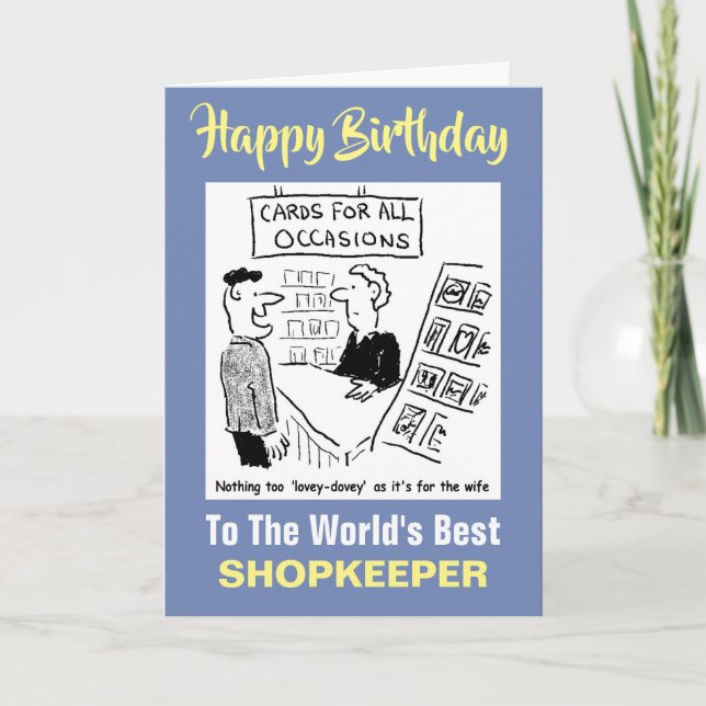 Der beste Ladenbesitzer der Welt Karte (Vorderseite)