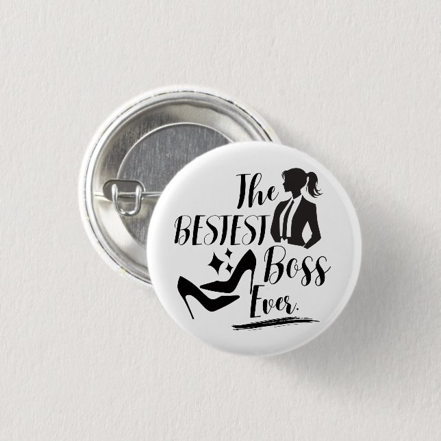 Der beste Lady Boss Button (Vorne & Hinten)