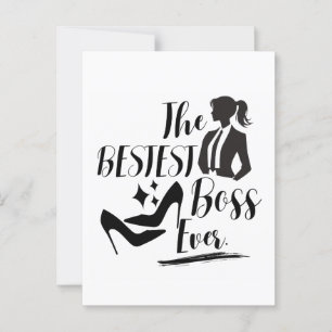 Der beste Lady Boss Postkarte