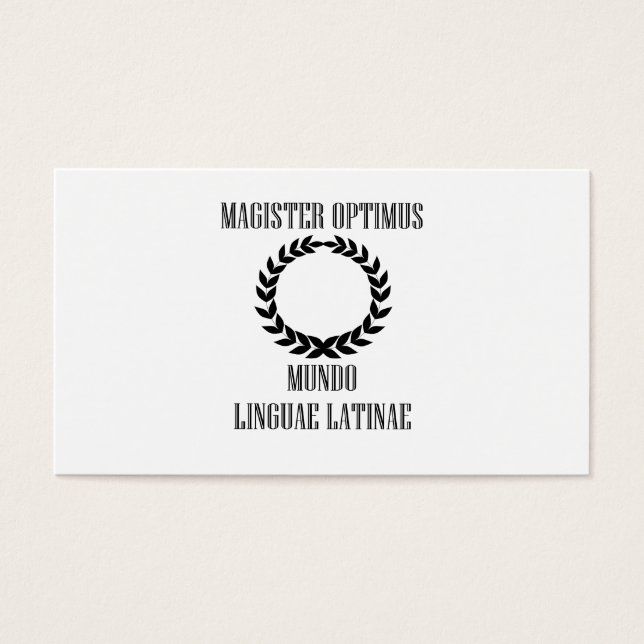 Der Beste Lateinlehrer der Welt (männlich) (Vorderseite)