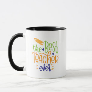 Der beste Lehrer aller Zeiten - farbenprächtiges, Tasse