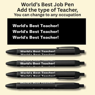 Der beste Lehrer der Welt! - Geben Sie den Typ ode Kugelschreiber