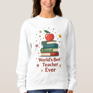Der beste Lehrer der Welt je Niedlich und farbenfr Sweatshirt