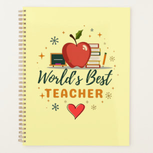 Der beste Lehrer der Welt - Personalisiertes Namen Planer