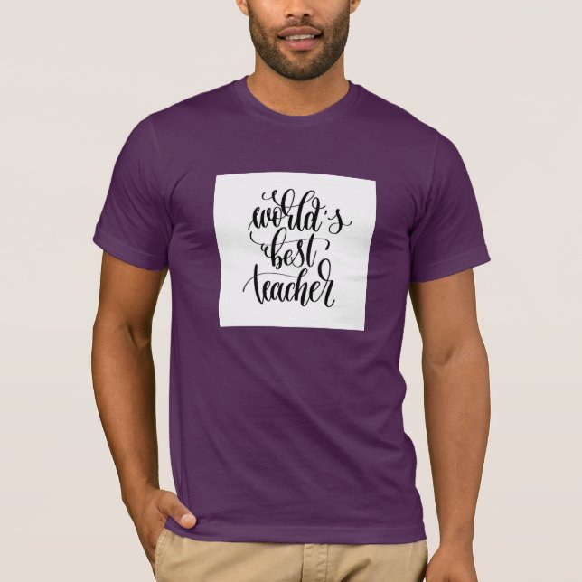Der beste Lehrer der Welt T-Shirt (Vorderseite)