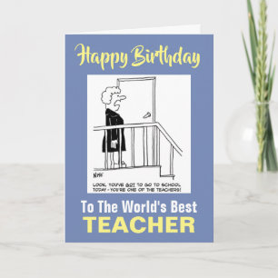 Der beste Lehrer des Wortes - Happy Birthday Karte