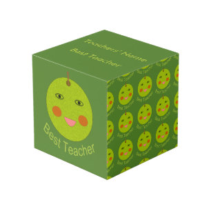 Der beste Lehrer Happy Apple Custom Foto Cube Würfel