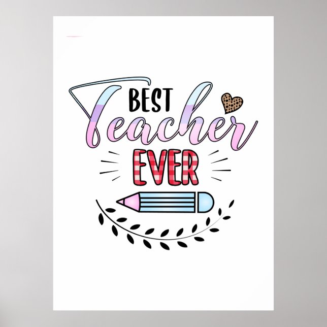 Der beste Lehrer je Poster (Vorne)