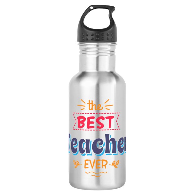 Der beste Lehrer überhaupt Edelstahlflasche (Vorderseite)
