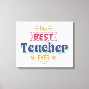 Der beste Lehrer überhaupt Leinwanddruck