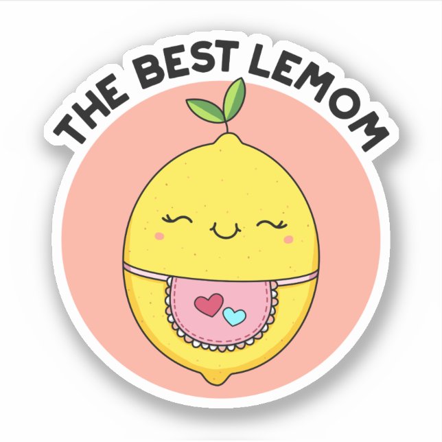 Der beste Lemom Funny Lemon Pub Aufkleber (Vorderseite)