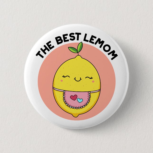 Der beste Lemom Funny Lemon Pub Button (Vorderseite)