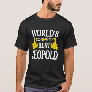 Der beste Leopold-Persönliche Name der Welt - Vorn T-Shirt