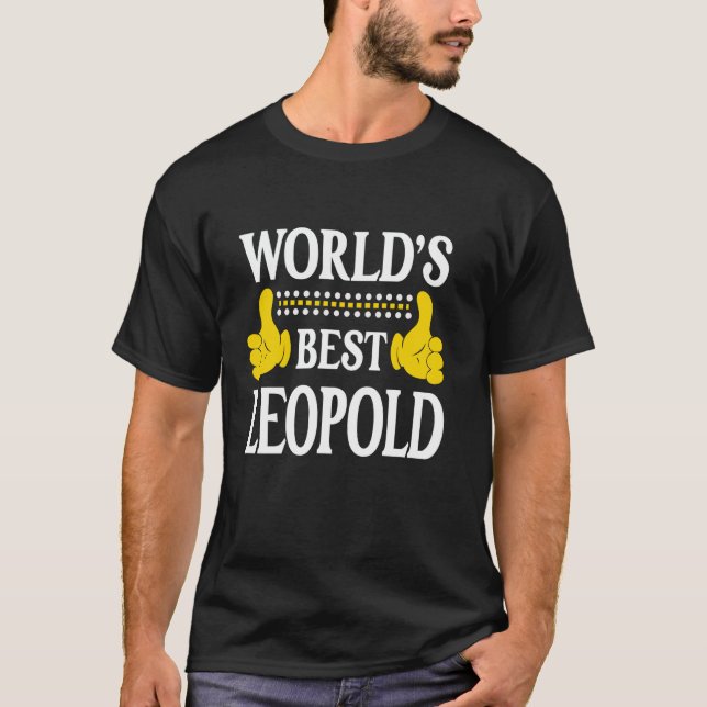Der beste Leopold-Persönliche Name der Welt - Vorn T-Shirt (Vorderseite)