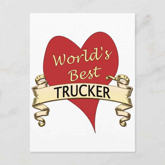 Der beste LKW der Welt Postkarte (Vorderseite)