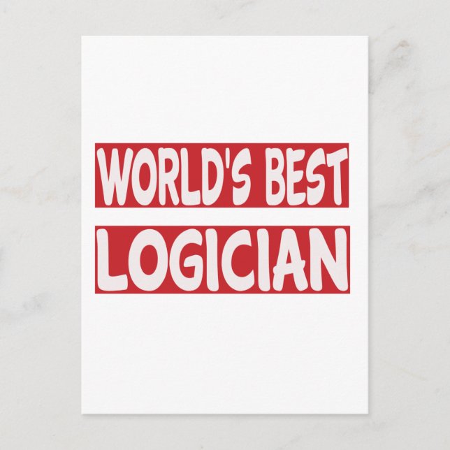 Der beste Logiker der Welt. Postkarte (Vorderseite)