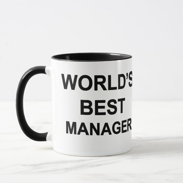 Der beste Manager der Welt Tasse (Links)