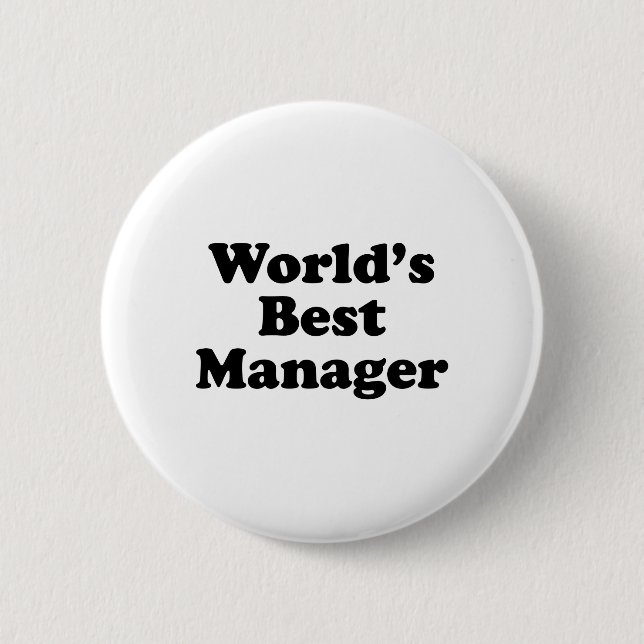 Der beste Manager des Wolds Button (Vorderseite)