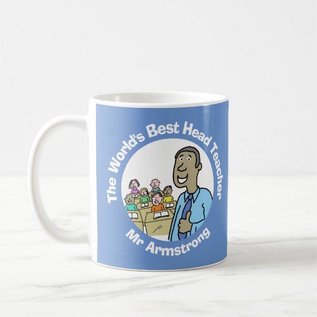 Der beste männliche Schulleiter der Welt Kaffeetasse (Links)