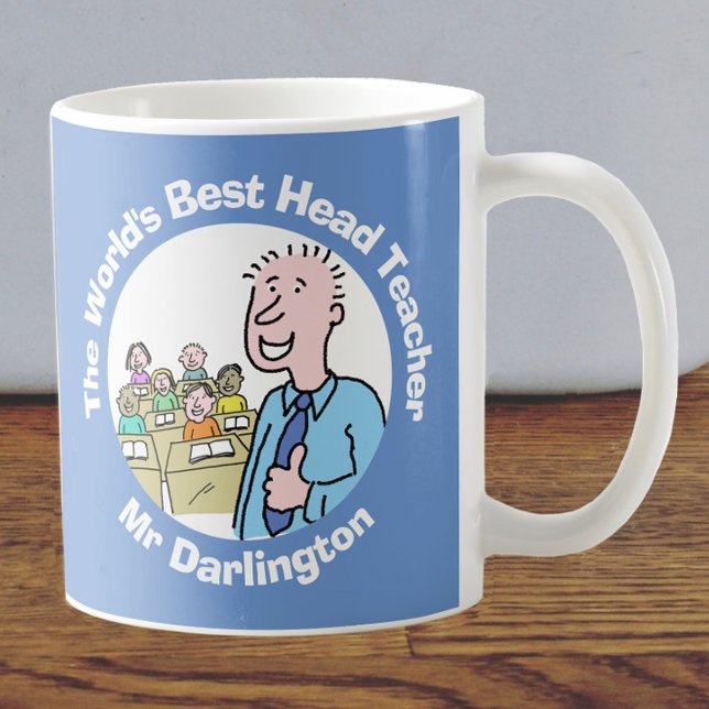 Der beste männliche Schulleiter der Welt Kaffeetasse (Von Creator hochgeladen)