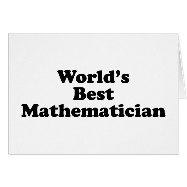 Der beste Mathematiker der Welt (Vorderseite (Horizontal))