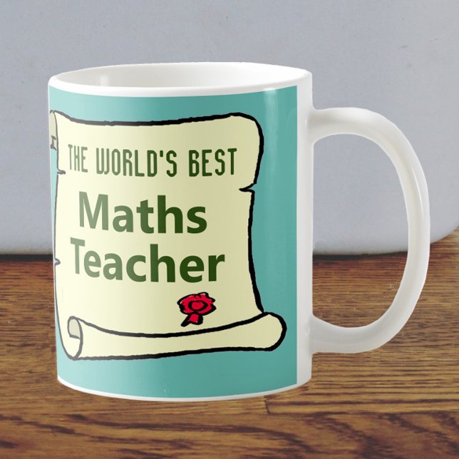 Der beste Mathematiklehrer der Welt. Kaffeetasse (Von Creator hochgeladen)