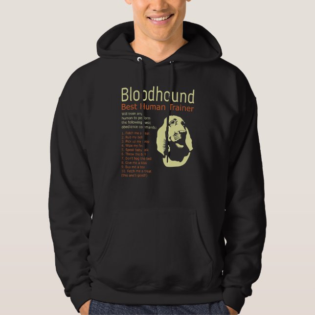 Der beste menschliche Trainer von Bloodhound wird  Hoodie (Vorderseite)