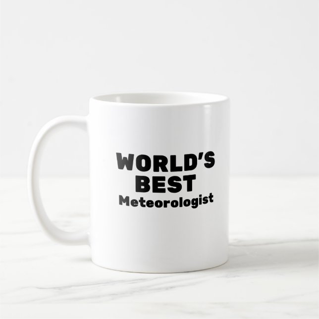 Der beste Meteorologe der Welt Kaffeetasse (Links)