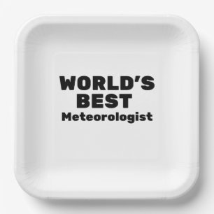 Der beste Meteorologe der Welt Pappteller