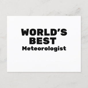 Der beste Meteorologe der Welt Postkarte