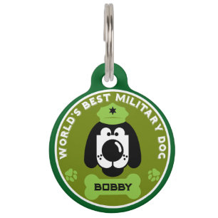 Der beste Militärhund der Welt Haustiermarke