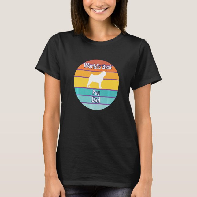 Der beste Mops-Vater der Welt T-Shirt (Vorderseite)