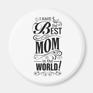 Der beste Mutter der Welt Typografischer Magnet