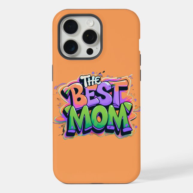 Der beste Mutter Style Graffiti iPhone Hülle (Rückseite)