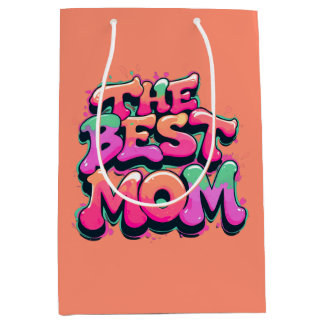 Der beste Mutter Style Graffiti Mittlere Geschenktüte