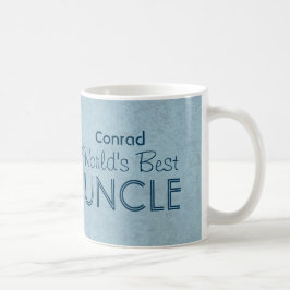 Der beste ONKEL blauer Grunge der Welt Tasse
