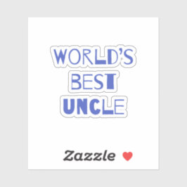 Der beste Onkel der Welt Aufkleber