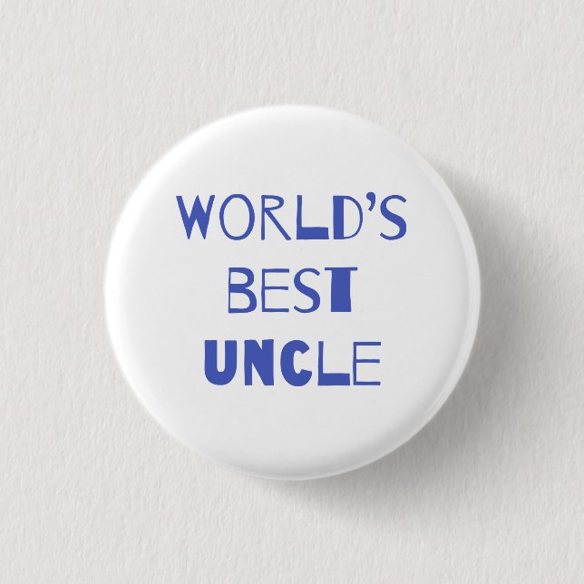 Der beste Onkel der Welt Button (Vorderseite)