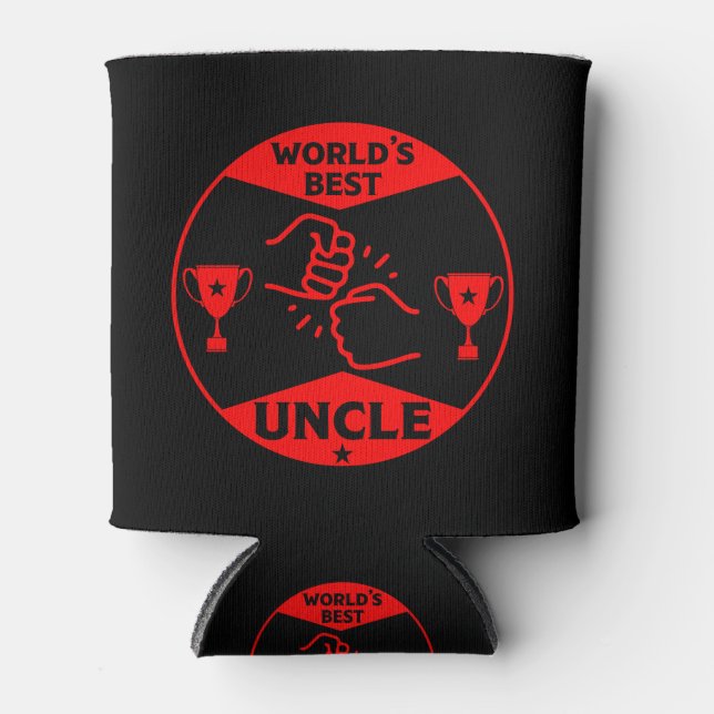 Der beste Onkel der Welt Dosenkühler (Vorderseite)