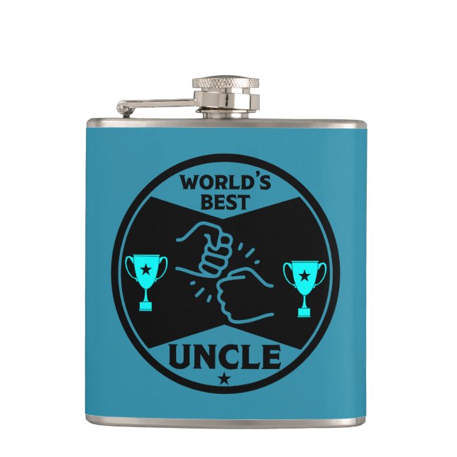 Der beste Onkel der Welt Flachmann (Vorderseite)