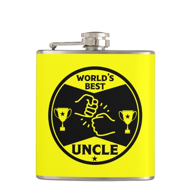Der beste Onkel der Welt Flachmann (Vorderseite)